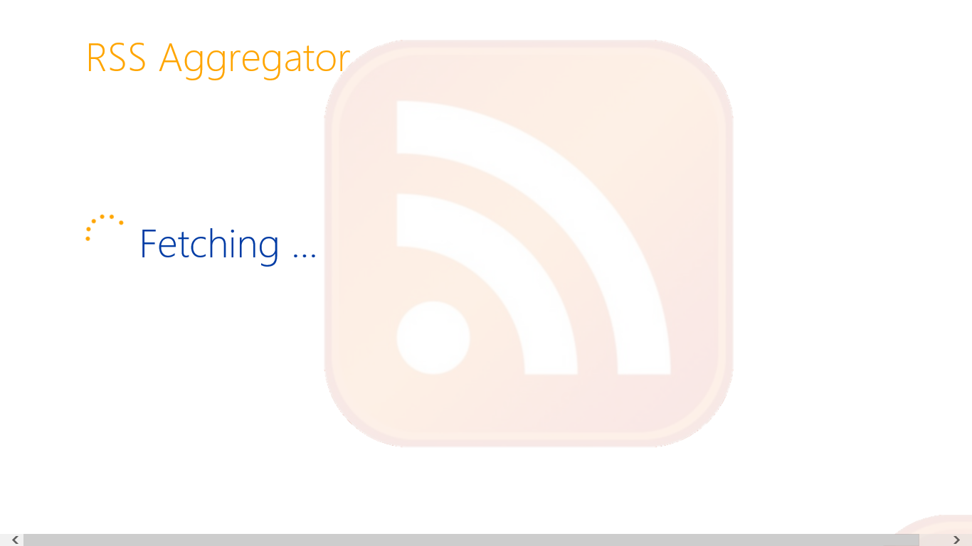 Screenshot 1 of RSS Aggregator